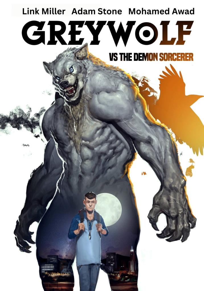 A young man stands in awe as mystical energy begins to surge around him—his hidden powers awakening for the first time, destined to be wielded against the dreaded Demon Sorcerer.